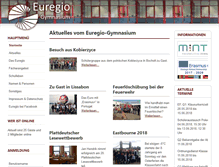Tablet Screenshot of euregio-gymnasium.de